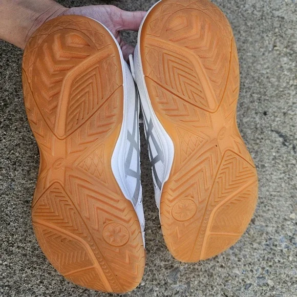 Asics Womens White Running Shoes Sneakers Size 7 Clean - Picture 8 of 10